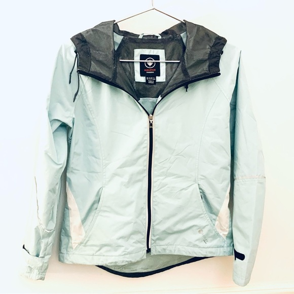 HALIFAX TRADERS Chaqueta Active Full Zip Hooded Rain Jacket, mint - Picture 2 of 7
